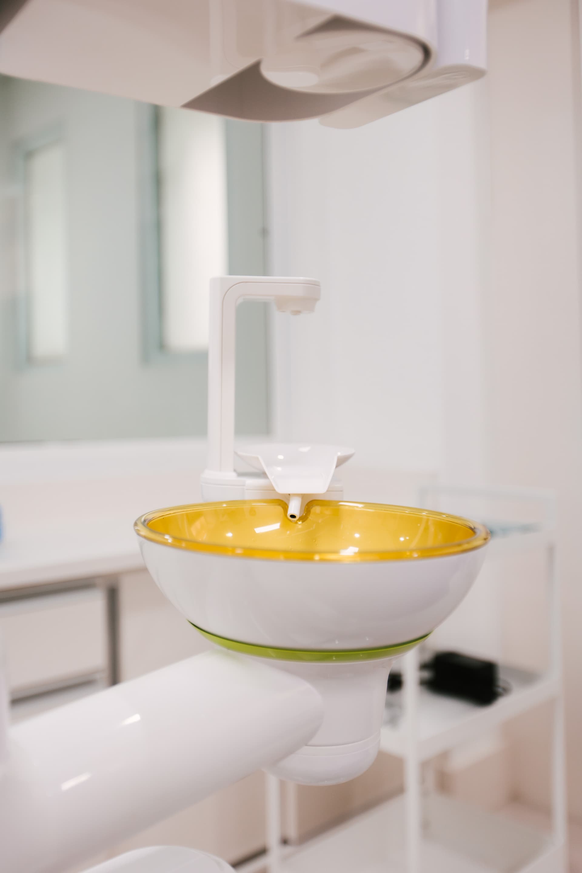 Dental chair rinse basin detail