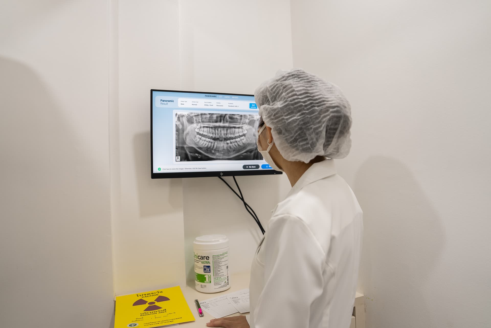 X-ray room with CBCT scanner